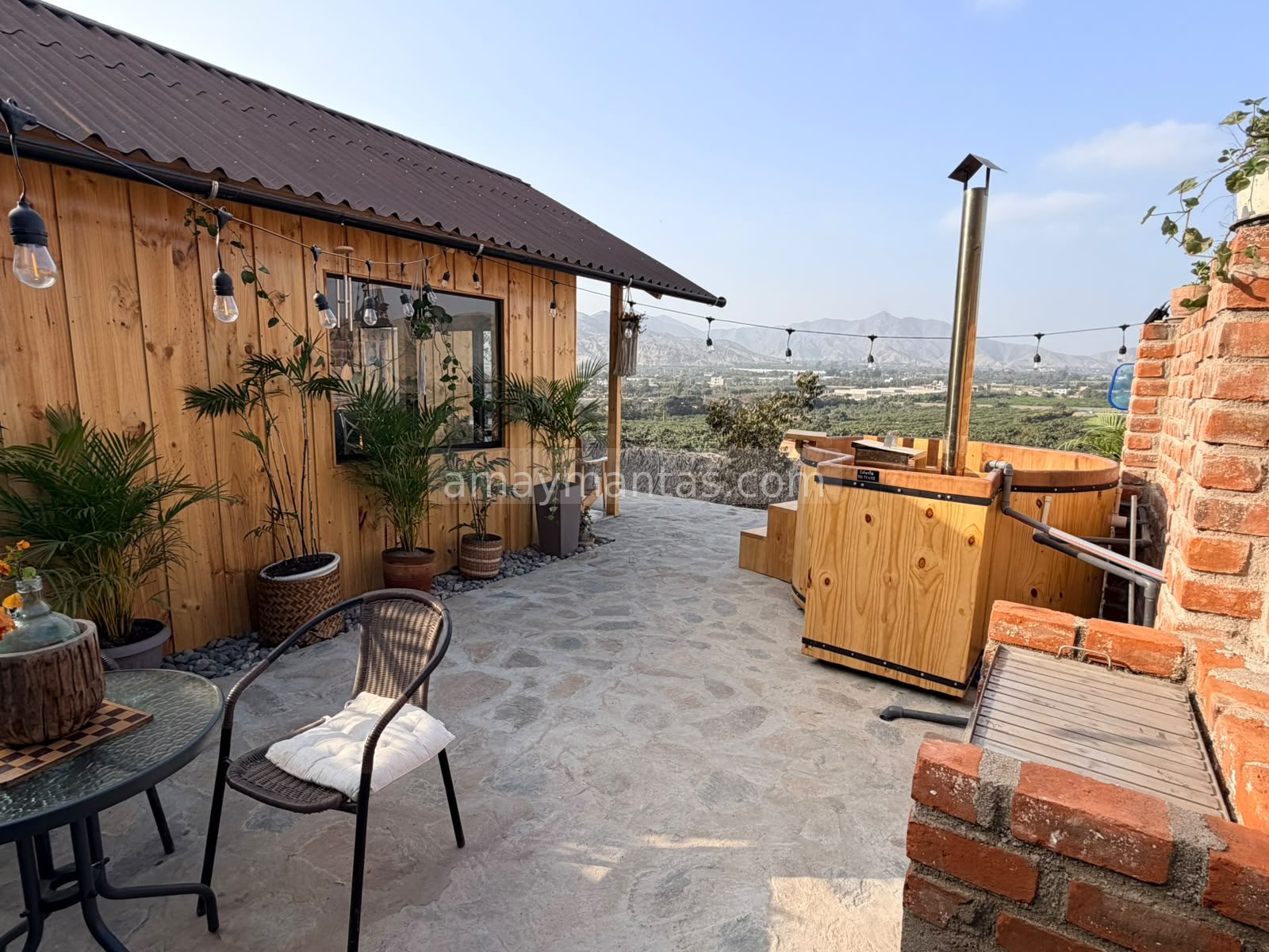 Cabaña 3 para parejas con piscina privada temperada
