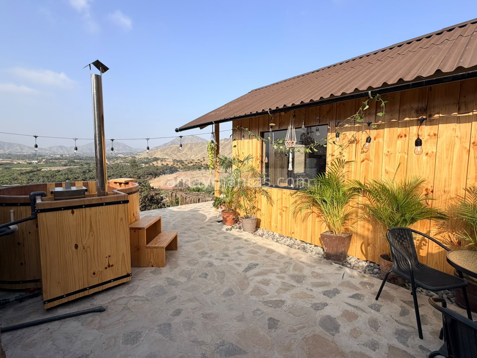 Cabaña 4 para parejas con piscina privada temperada